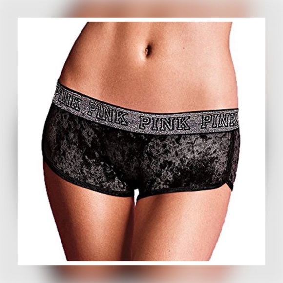 PINK Victoria's Secret Other - 3/$25 VS Pink Velvet Lurex Logo Boyshort Panty